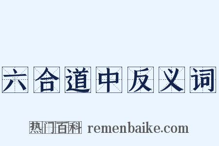 六合道中反义词是什么意思的图片
